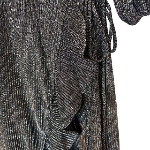 Sugarlips Women's Marly Shimmer Abelia Hi Low Wrap Dress size Small - Picture 6 of 16